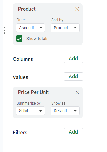 another pivot table