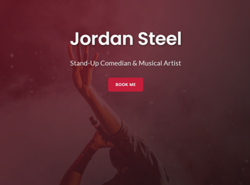 Performer Portfolio Template Preview
